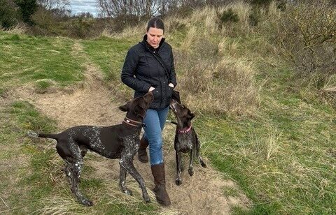 German short haired pointers with Ciska Wilson